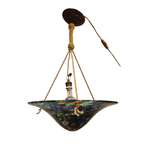 Hanglamp Art Nouveau Stijl Blauw thumbnail 3