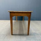 Oude Grenenhouten Cafe Tafel thumbnail 6