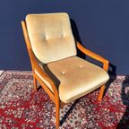 Vintage Design Fauteuil, Kersenhout, Mohair, Wilhelm Knoll thumbnail 5