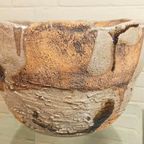 Grote Handgemaakt Keramische Wabi Sabi Schaal / Pot thumbnail 6