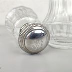 Antieke Parfumset Glas & Zilver thumbnail 3