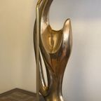 Verguld Bronzen Lamp "Madonna" - Alain Chervet - Frankrijk '70 thumbnail 13