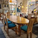 Set Van 6 Deense Grenen Eetkamerstoelen, Jaren 70 thumbnail 5
