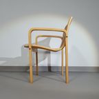 Beech Wood And Webbing Side Chair By Olivo Pietro, Italy, 1970s thumbnail 4