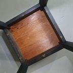 3 X Oak Construction Stools 1960s thumbnail 21