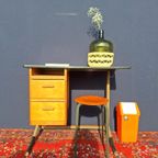 Vintage Bureau, Leraren Lessenaar, Desk, Formica Blad thumbnail 9