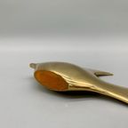 Mid Century Grote Messing Maanvis thumbnail 2
