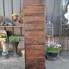 Teakhouten Ladenkast, Apothekerskast, Archiefkast. thumbnail 2