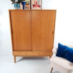 Vintage Deense Wandkast Eiken | Laden | Kast thumbnail 6