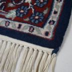 Mooi Gekleurd Blauw Oosters Tapijt/ Vloerkleed Met Een Floraal Patroon, 150 X 90 Cm thumbnail 2