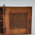 Vintage Houten Art Deco Kastje Medicijnkastje Hout thumbnail 13