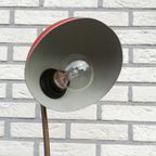 Jaren '50 Bureaulamp Rood / Messing thumbnail 7