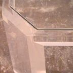 David Lange Lucite And Glass Coffee Table thumbnail 12
