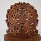 Antieke Houten Wandplank Houtsnijwerk thumbnail 5