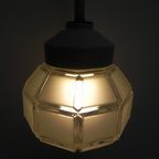 Art Deco Hanglamp Met Achthoekige Matglazen Kap thumbnail 13