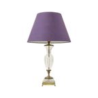 Empire Tafellamp Geslepen Kristal Diamantpatroon Verguld Brons thumbnail 17