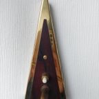 Deens Midcentury Wandlampje Van Teak En Messing, thumbnail 7