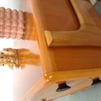 Teak Ladekast Met Zwarte Metalen Grepen, Tv Meubel thumbnail 13