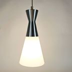 Hala Zeist - Hanglamp - Diabolo - Melkglas - Aluminium - 80'S thumbnail 4