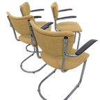 De Wit – 3011 – Vintage Eetkamerstoelen 4 Stuks thumbnail 6
