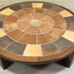 Vintage Deens Design Brutalist Salontafel, Tue Poulsen, Rond thumbnail 2