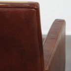 Mooie En Comfortabele Schapenleren Art Deco Design 2 Zits Bank Met Houten Details thumbnail 10