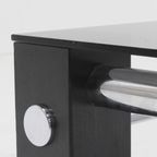Vintage Design Salontafel Chrome En Glas 1970S Space Age thumbnail 4