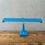 Fel Blauwe Vintage Mid Century Glamor Bureaulamp Uit Japan thumbnail 3