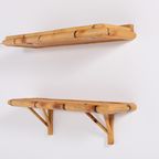 Pair Of Vintage Bamboo-cane Wall Shelves thumbnail 2