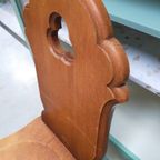 Eiken Brutalistisch Stoel thumbnail 2