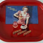 Retro Dienblad Blikken Dienblad Douwe Egberts Koffie Blad thumbnail 3