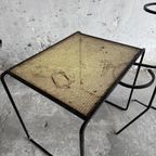 Mid-Century Metal Plant Rack+ Side Table By Mathieu Matégot, France, 1950S thumbnail 4