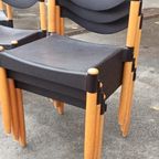 6 Vintage Strax Stoelen, Hartmut Lohmeyer Voor Casala thumbnail 15