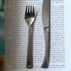 Vintage 70S Modernist Steel Cutlery Set thumbnail 3