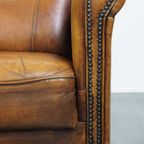 Mooie Statige Fauteuil/ Armchair Gemaakt Van Schapenleer Met Een Correcte Zitcomfort thumbnail 2