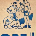 Authentieke Boks Poster, Boks Affiche Van Wedstrijden 1952👊 thumbnail 5