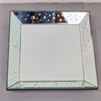 Vintage Houten Spiegel Dienblad Geslepen Vierkant Japandi thumbnail 7