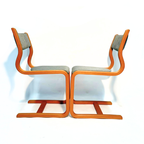 Mid-century Danish Magnus Olesen Chairs, 1970s, Set Of 3 thumbnail 3