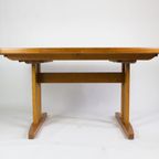 Vintage Deense Uitschuifbare Eettafel Tafel Massief Teak thumbnail 2