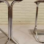 Set Van 2 Vintage Chrome En Vinyl Kruks Krukjes thumbnail 18