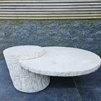 Maitland Smith Designer Salontafel Van Mactan Stone En Travertin thumbnail 10