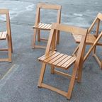 Set Van 4 Aldo Jacober Trieste Klapstoelen, Bazzani Italy thumbnail 3