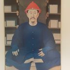 Aziatische Prent: The Kangxi Emperor Reading. Leuke ‘Aziatische’ Prent. Woondecoratie. thumbnail 4