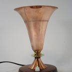 Mcm - Copper - ‘Trumpet’ Table Lamp - Made By Phillips, Probably Louis Kalff thumbnail 3