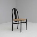 Set Black Chairs With Rotan Seating thumbnail 4