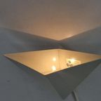 Vintage Postmodern Ikea V9005 Wandlamp Ivoor Metaal Lamp ‘70 thumbnail 6