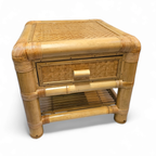 2 X Bamboo Night Stands / Side Tables / 1980s thumbnail 10
