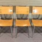 Set Van 5 Vintage Ruud Jan Kolkke Stoelen Eetkamerstoelen thumbnail 11