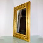 Brocante Spiegel In Goudkleurige Lijst thumbnail 6