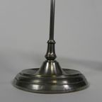 Franse Bureaulamp Met Glazen Kap, Verstelbaar, Jaren 30 thumbnail 17